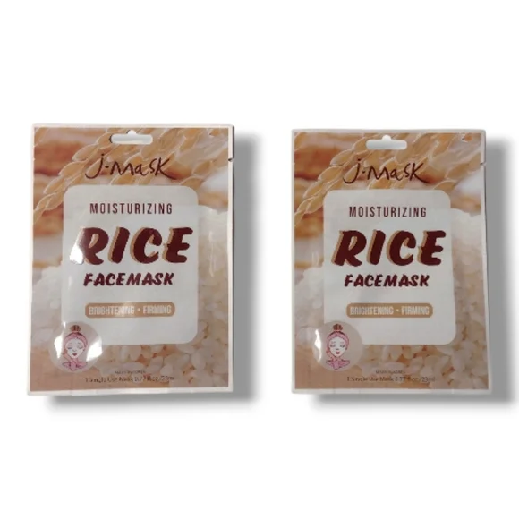 J. Mask Moisturizing Rice Face Mask - 2 Pack - Picture 4 of 4